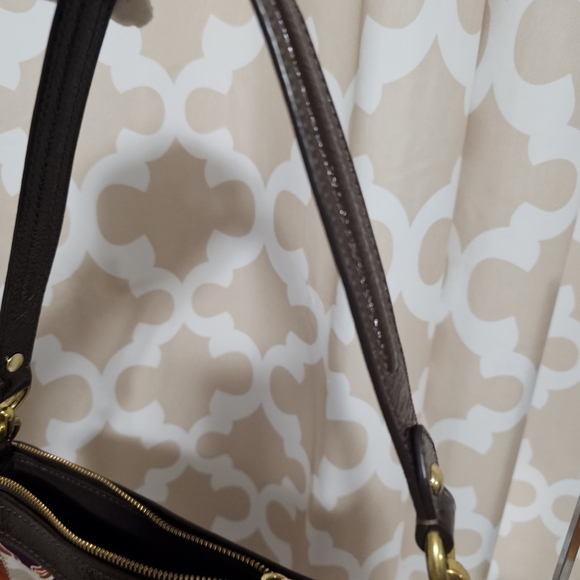 COACH Ashley Hand Drawn Scarf Print Shoulder Bag - Picture 16 of 16